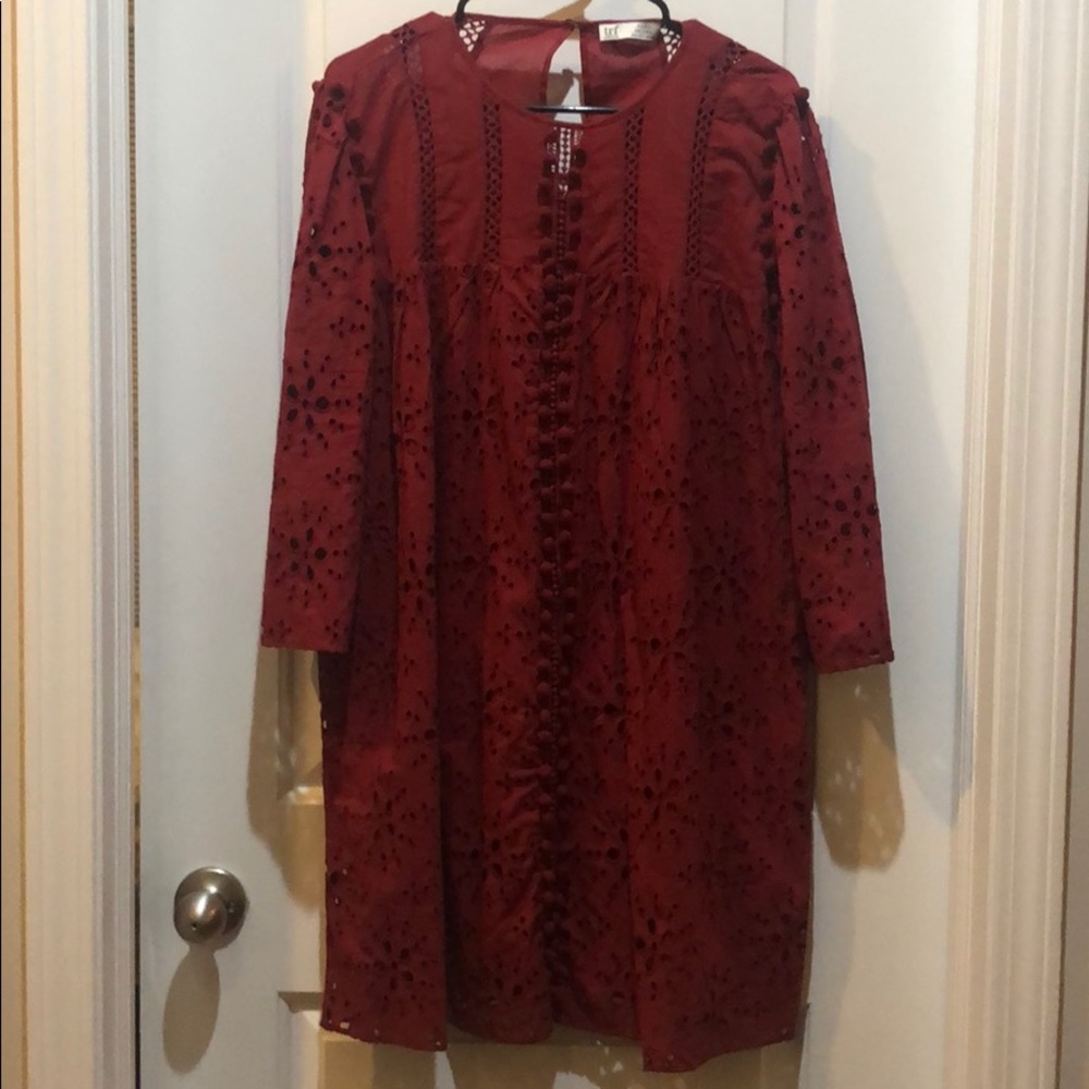 Zara eyelet dress